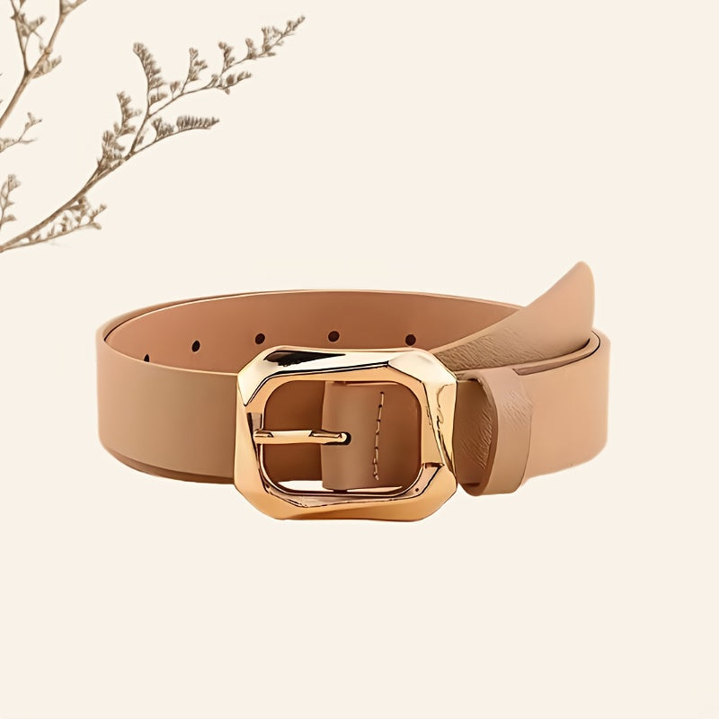 Lot de 3 ceintures classiques en PU à boucle carrée – Couleurs unies, pour pulls, trenchs, jupes et pantalons, tenue décontractée polyvalente, idée cadeau, ceinture pour jupe, ceinture pour pull, accessoire stylé et tendance, ceinture légère et durable