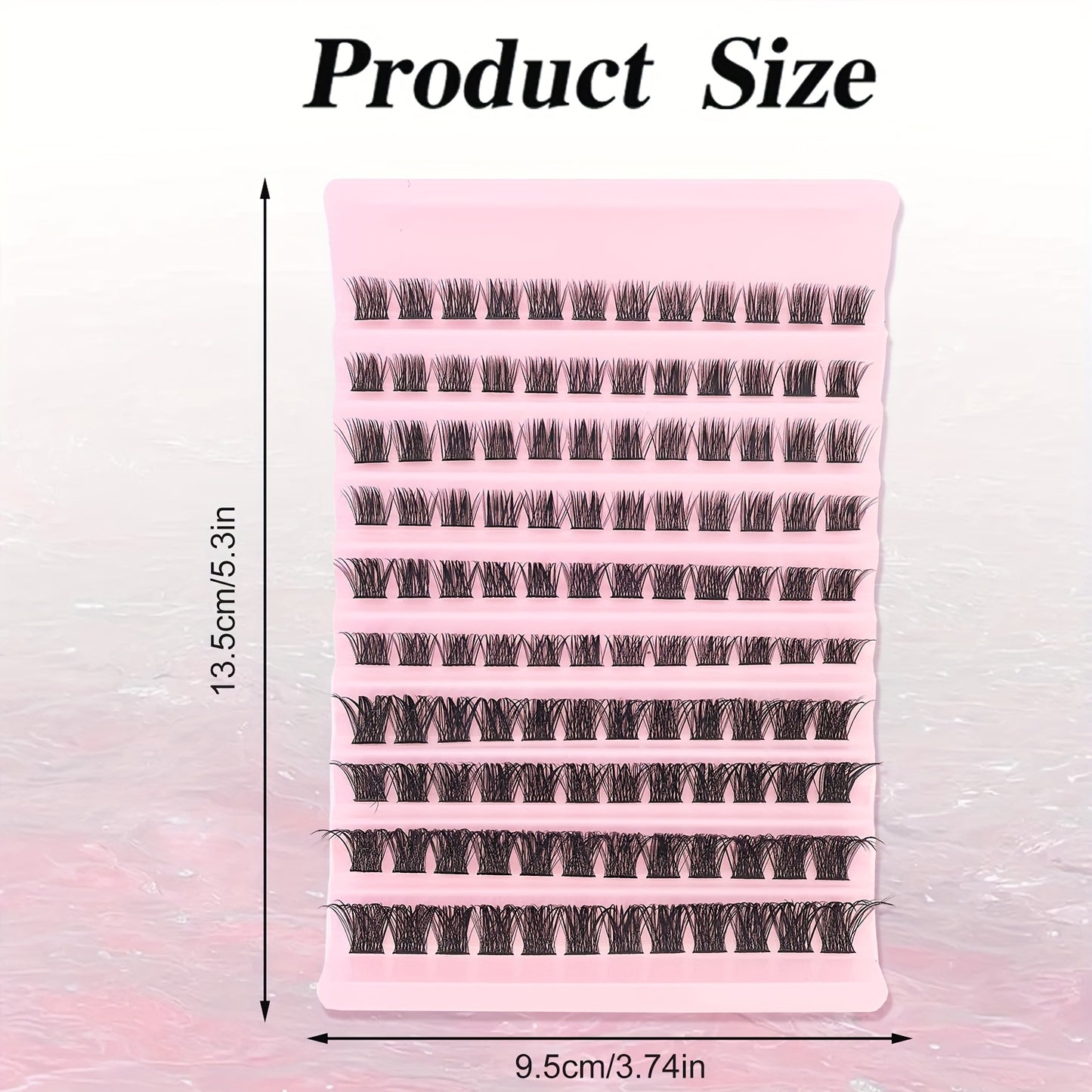 120 pcs Cils en Paquets — Longueurs 8-16 mm, Curl D, Fluffy, Extensions de Cils DIY, Look Naturel, Cils Individuels Wispy, Légers et Doux, Faciles à Appliquer, Parfaits pour Usage Quotidien et Occasions Spéciales, Débutants, Réutilisables