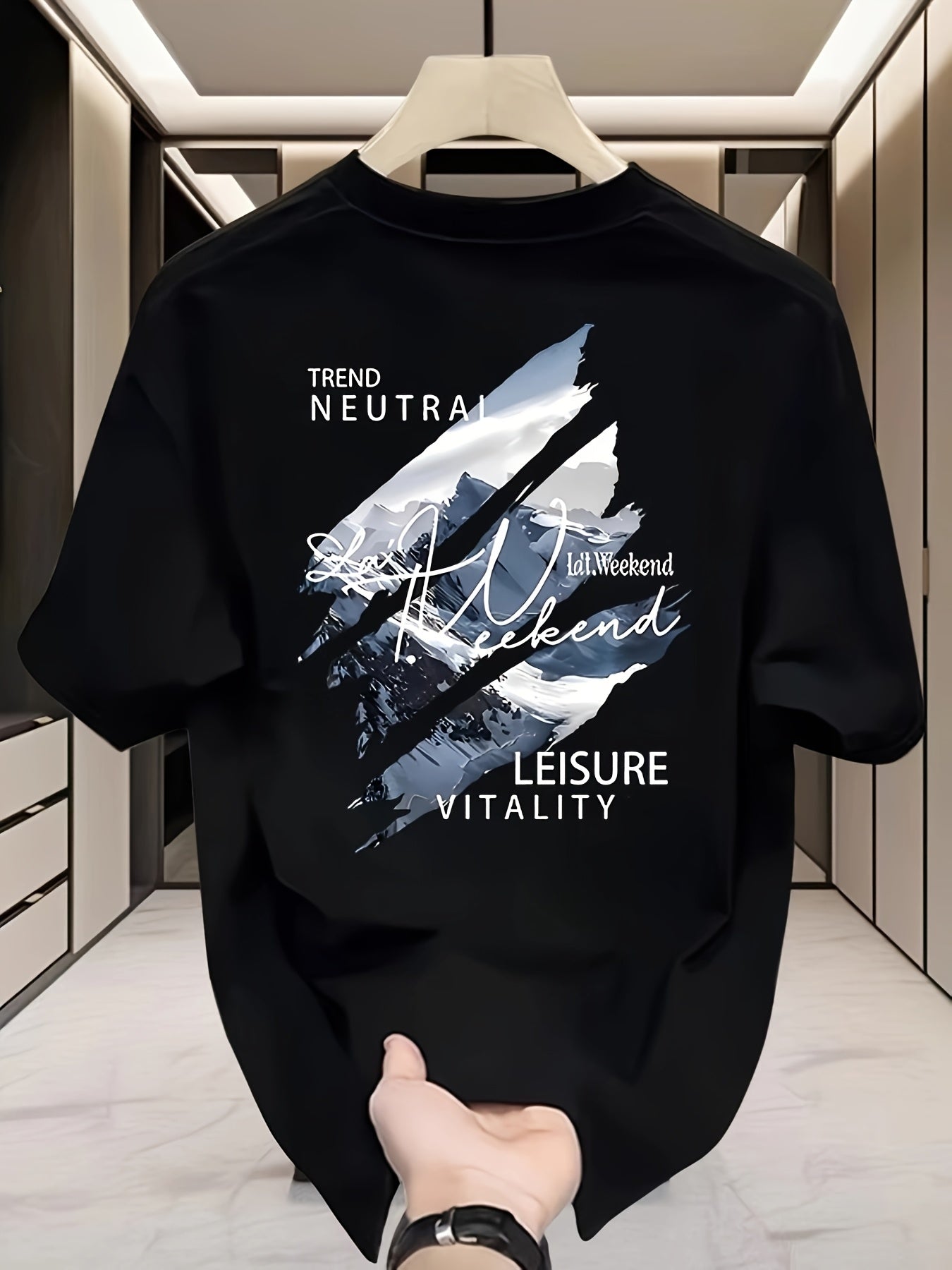 Men'S Summer New Loose-Fitting Short-Sleeve T-Shirt, Versatile Round Neck, Perfect for Casual Outfits.