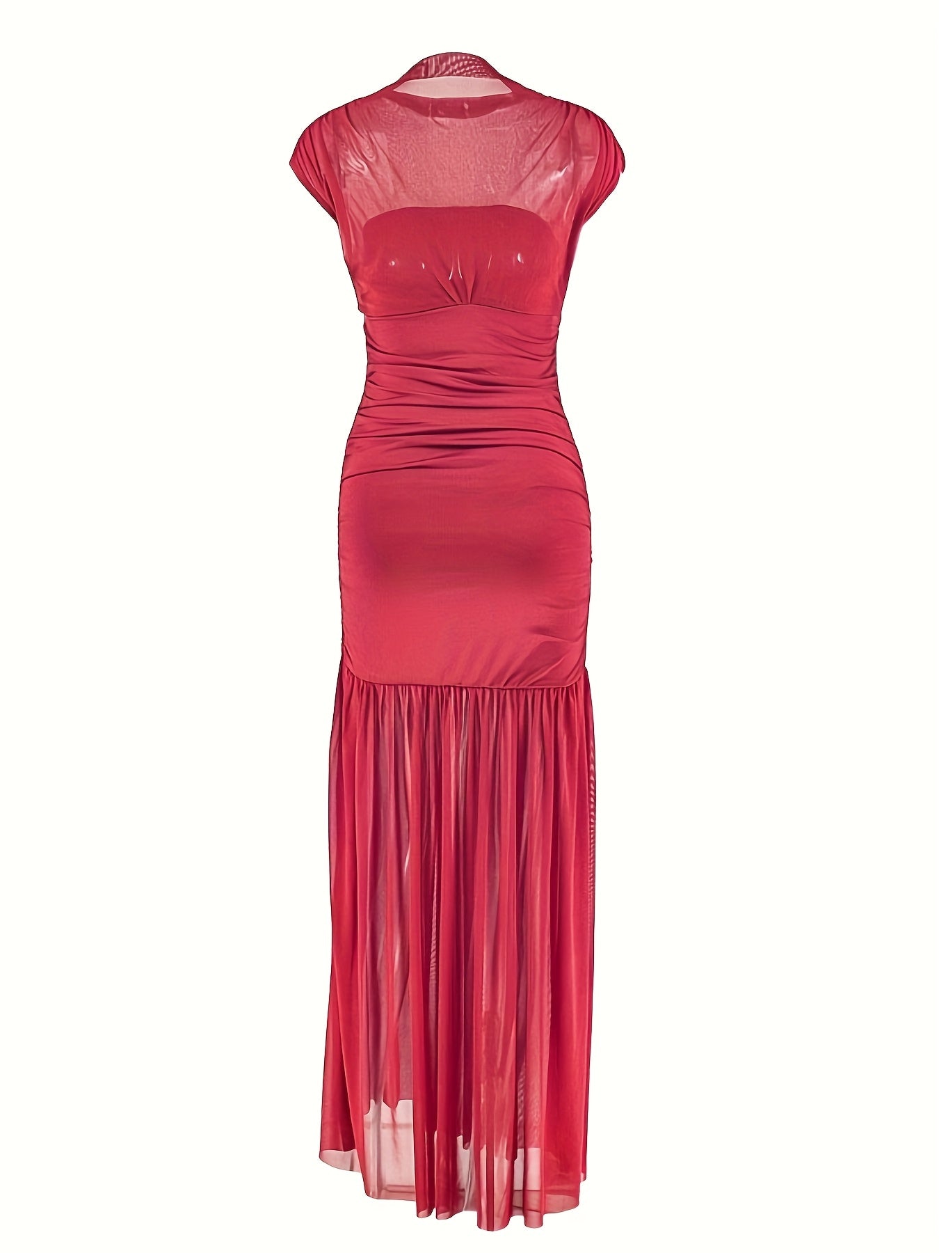 Robe Longue Élégante Femme – Coupe Slim Sans Manches