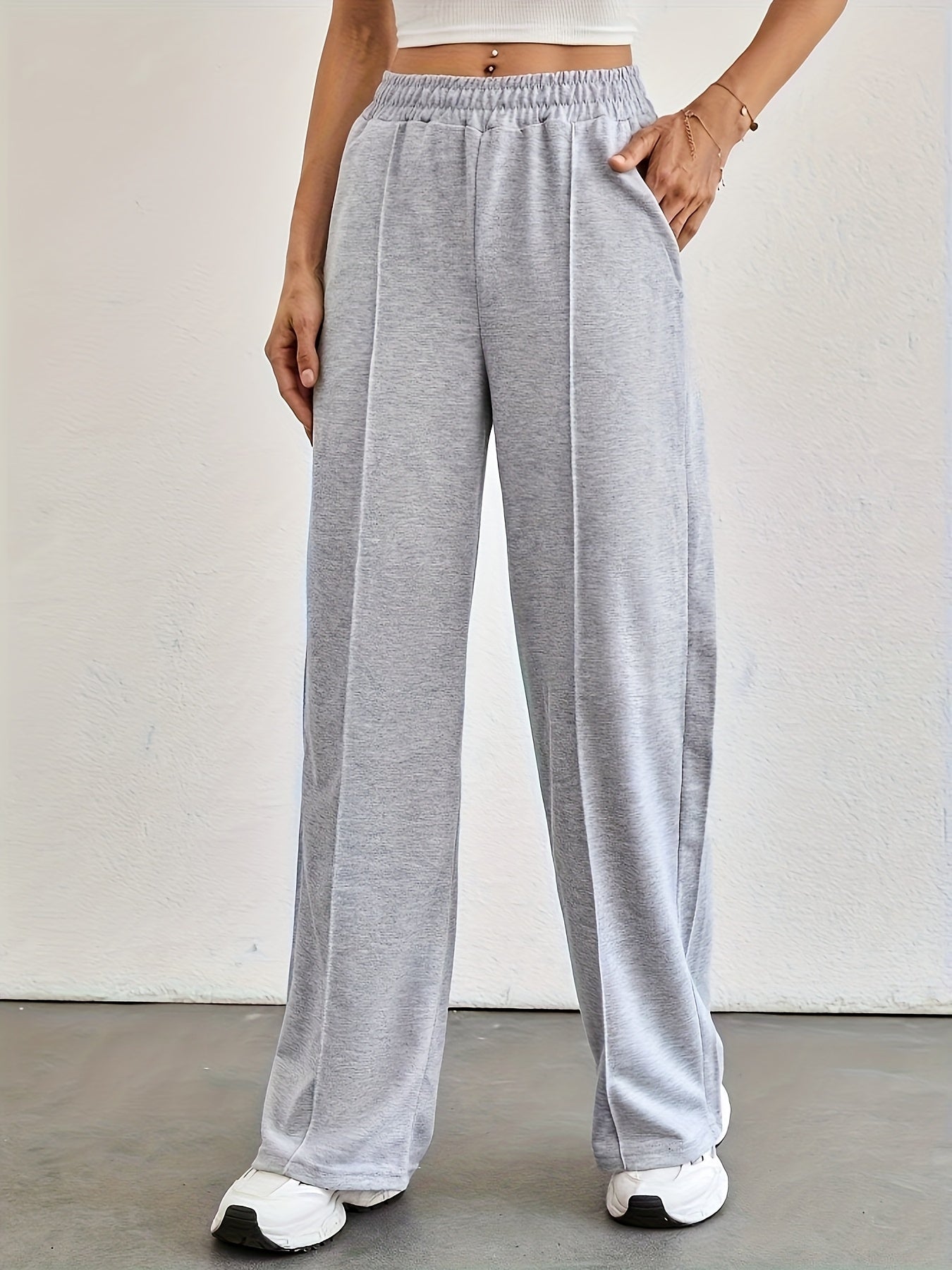 Lot de 2 Joggers Femme – Gris et Noir, Confortables et Polyvalents