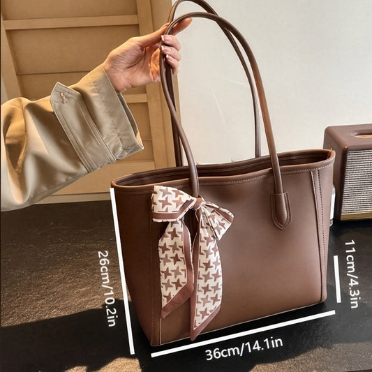 Sac Cabas Femme Marron – Élégant, Zippé, Pour Tous Les Jours et Événements