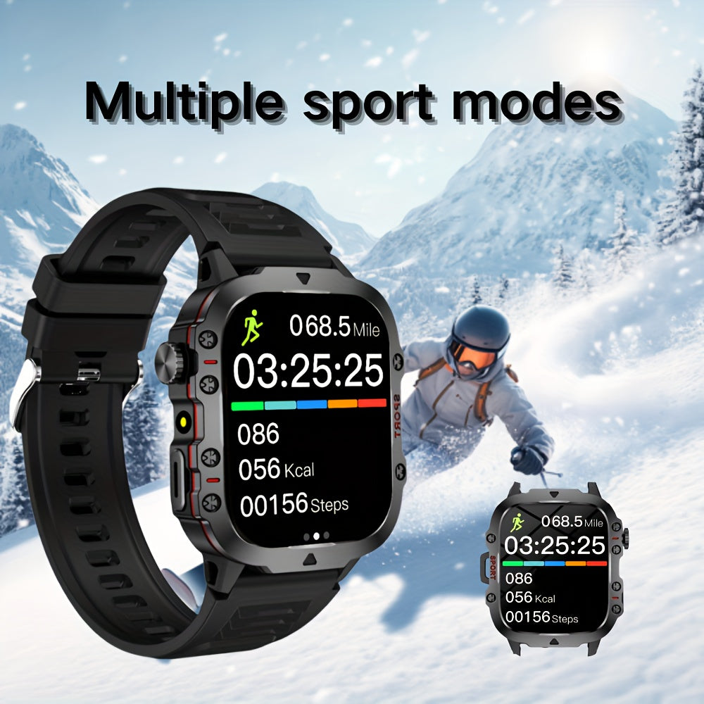New Smartwatch for Men and Women - Wireless Calling/SMS/Multiple Sports Modes/Remote Camera Control/Fitness Tracker, Compatible with iPhone and Android
