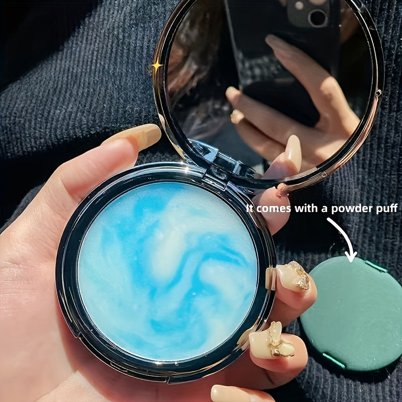 Poudre Transparente Sans Poudre – Contrôle du Sébum, Texture Gel Mat et Douce, Tenue Longue Durée, Poudre Raffermissante pour le Visage, Inclut Mini Houppette pour Maquillage Léger et Impeccable, Waterproof, Sans Huile, Convient à Tous Types de Peau