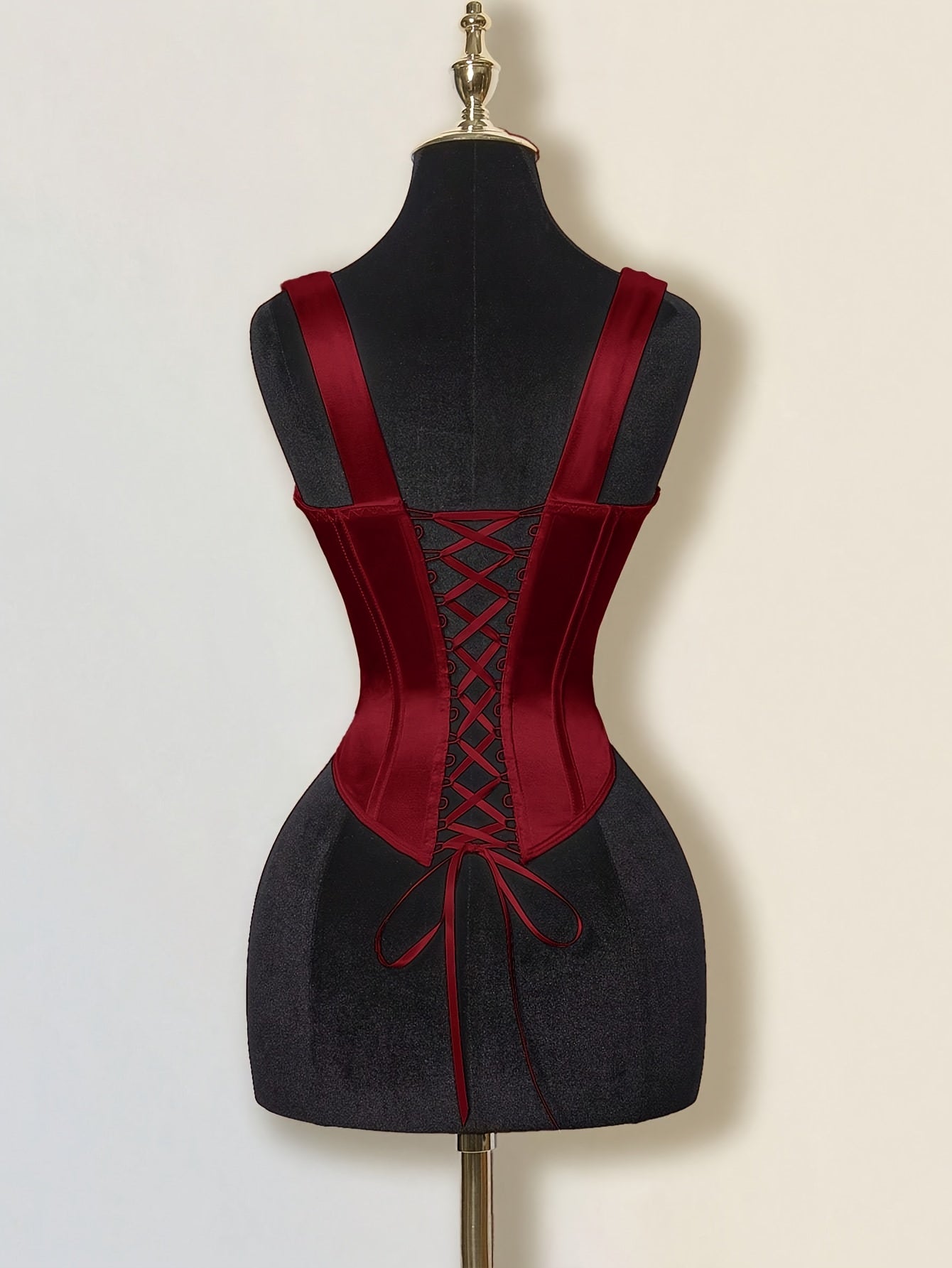 Top Corset Femme Y2K Rétro – Épaules Dénudées, Élégant pour Soirées Formelles et Décontractées, Bretelle Ajustable à Nœud au Dos, Tenue Polyvalente Toutes Saisons, Idéal Noël, Saint-Valentin et Occasions Festives
