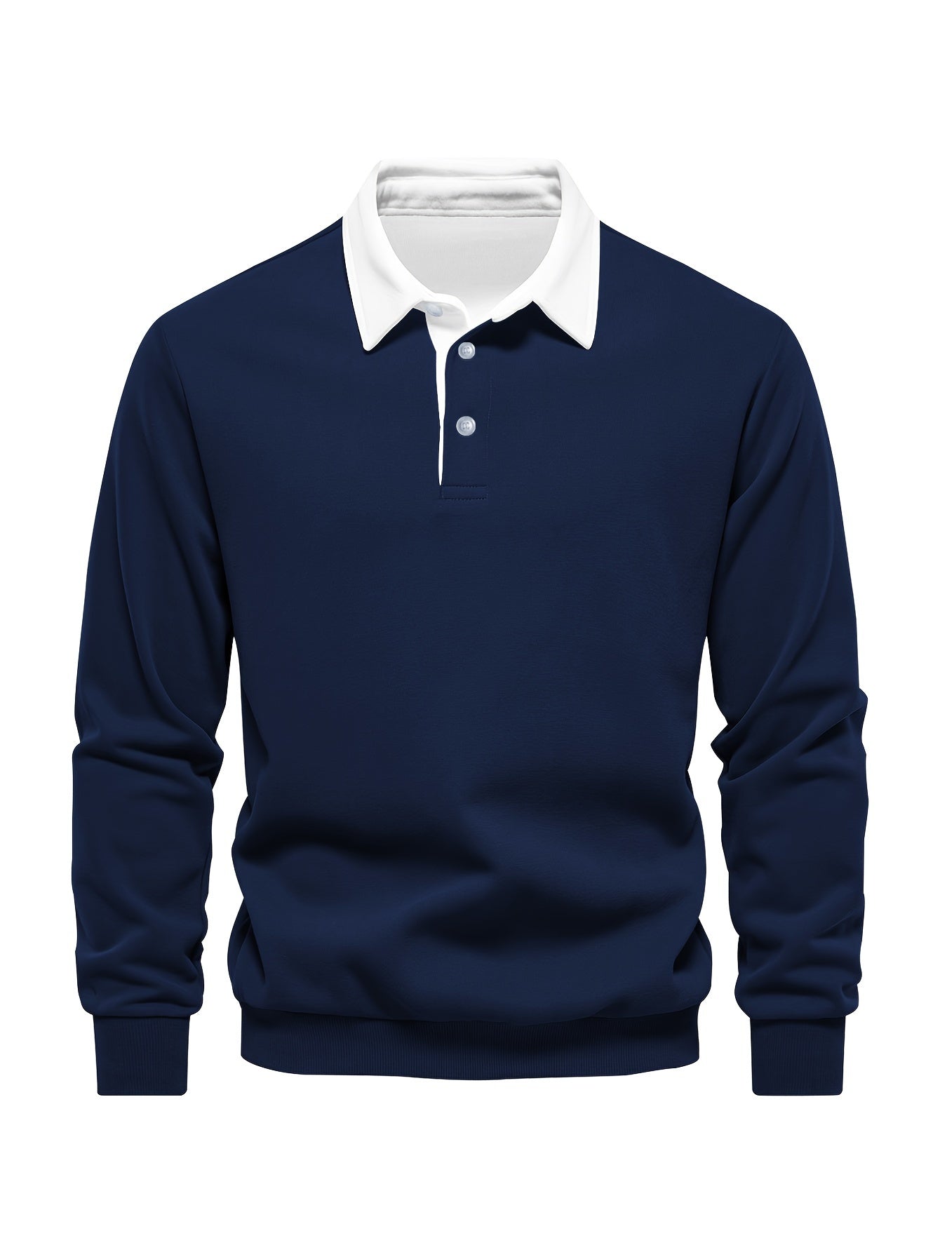 Men's Casual -Lined Long Sleeve Shirt, Comfortable Fabric for Autumn and Winter