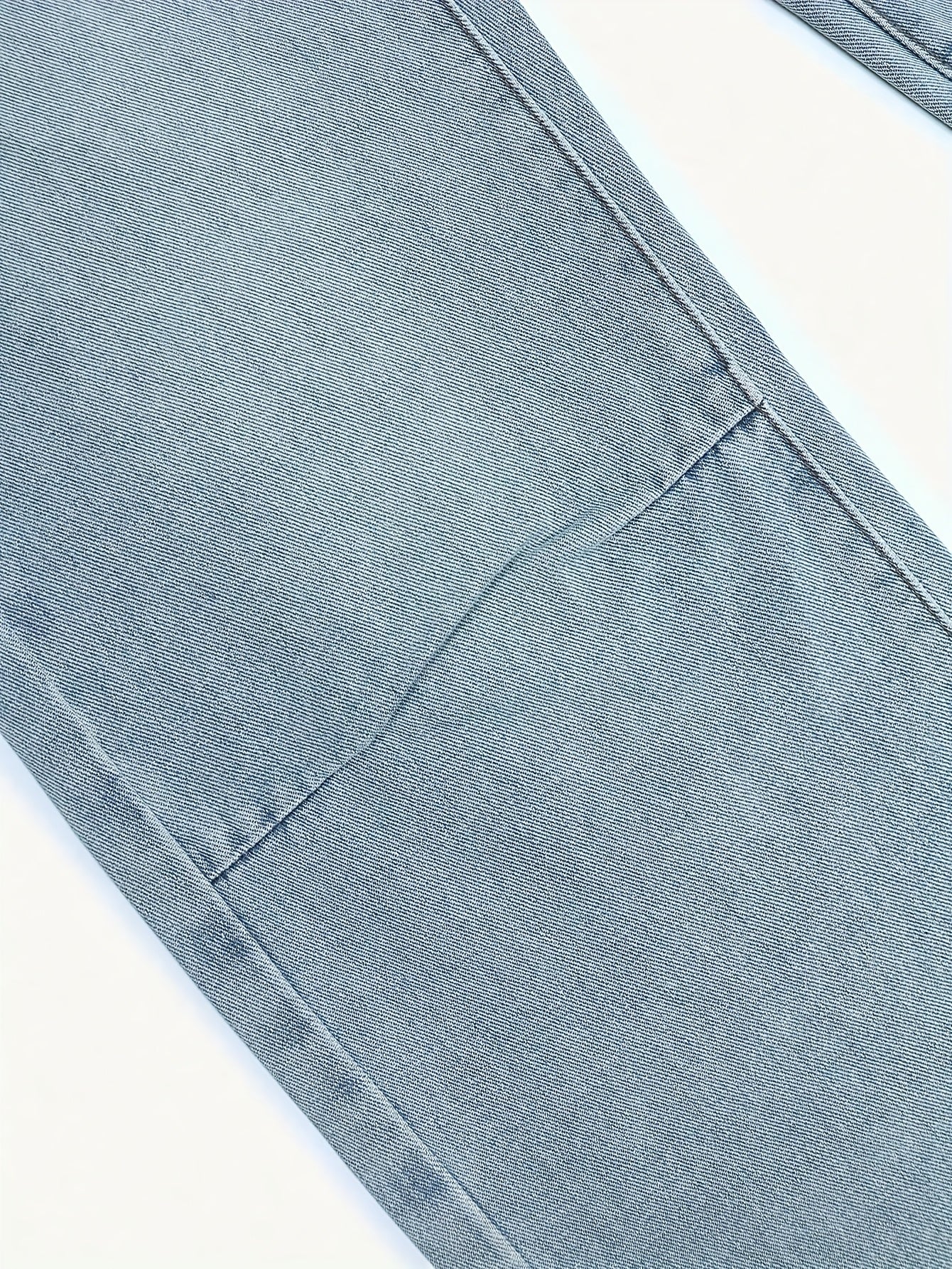 Jeans femmes– coupe décontractée, taille élastique, patchwork à double bouton, style baggy, tailles plus, bleu délavé et kaki