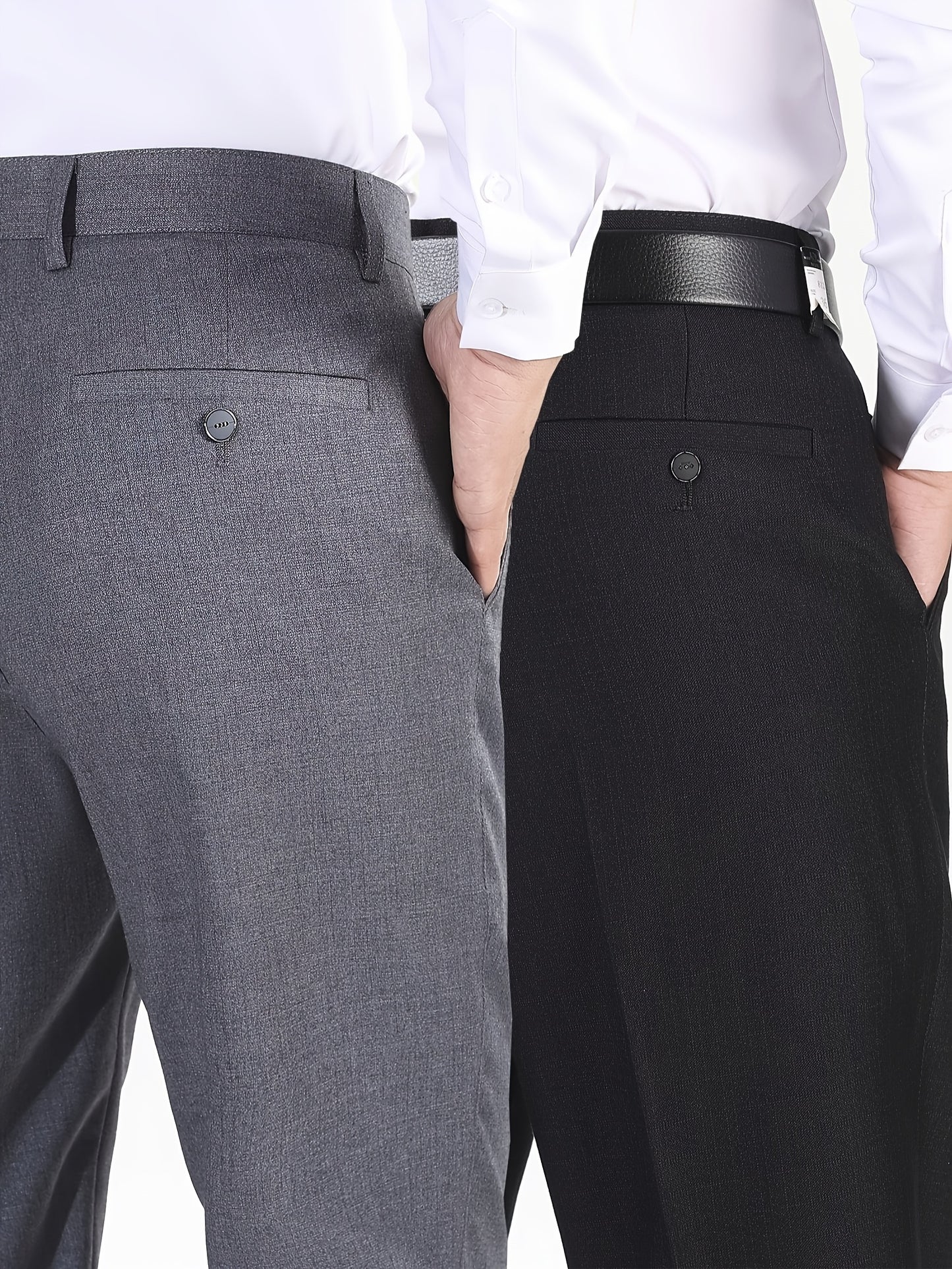 2pcs Pantalons Homme Grande Taille – Formels & Casual, Haute Qualité, 0XL-6XL