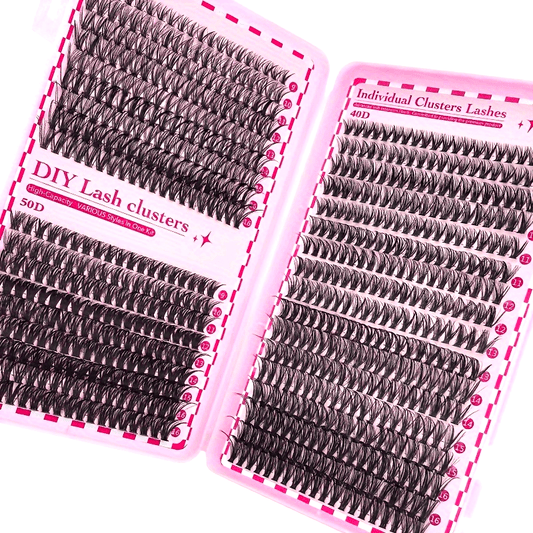 Extensions de Cils en Paquets – D Curl, Effet Naturel et Volumineux, 3D Waterproof, Longueurs 9-16 mm, Épaisseurs 30D/40D/50D, Parfaites pour Style Cat Eye, Doll Eye et Naturel, Idéales pour Usage Quotidien et Soirées