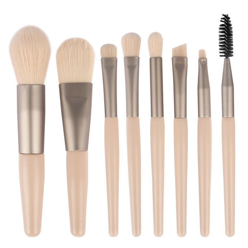 Set complet 8 pinceaux maquillage professionnels – Multi-fonction pour fond de teint, poudre, blush, correcteurs et yeux