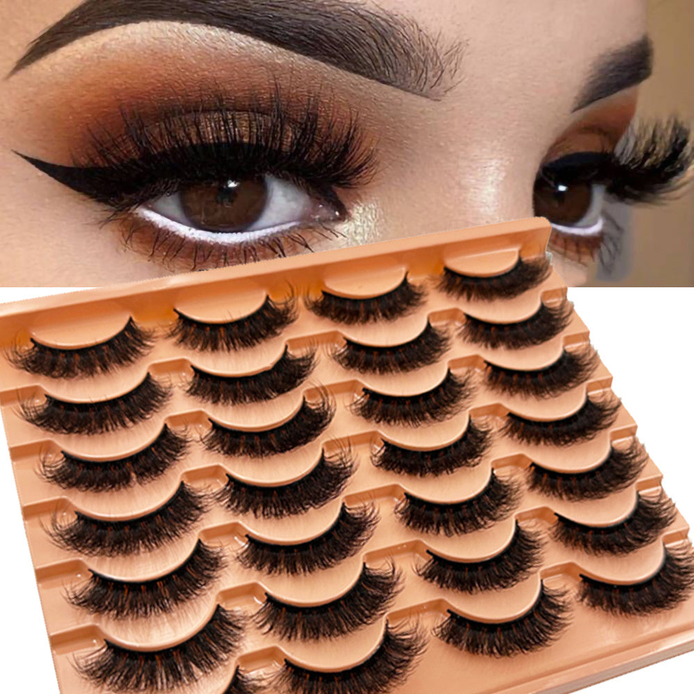 14 Paires de Cils Postiches Russe DD Curl – Effet 3D Fluffy, Épais, Sans Parfum, Longueurs Multiples 10-12 mm, Look Naturel pour Sublimer le Maquillage