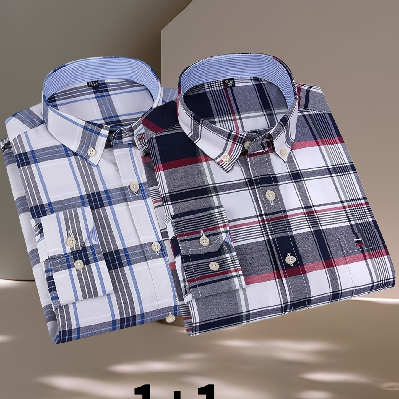 2025 100% Pure Long-Sleeve Oxford Shirt, Featuring Embroidered Chest Pocket, Suitable for Various Occasions, Available in Multiple Styles.