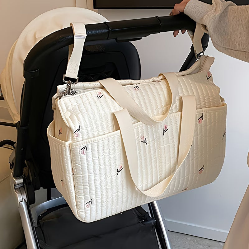 Large Capacity Diaper Bag Stroller Organizer for Moms – Multi-Function Baby Travel Bag with Ample Storage