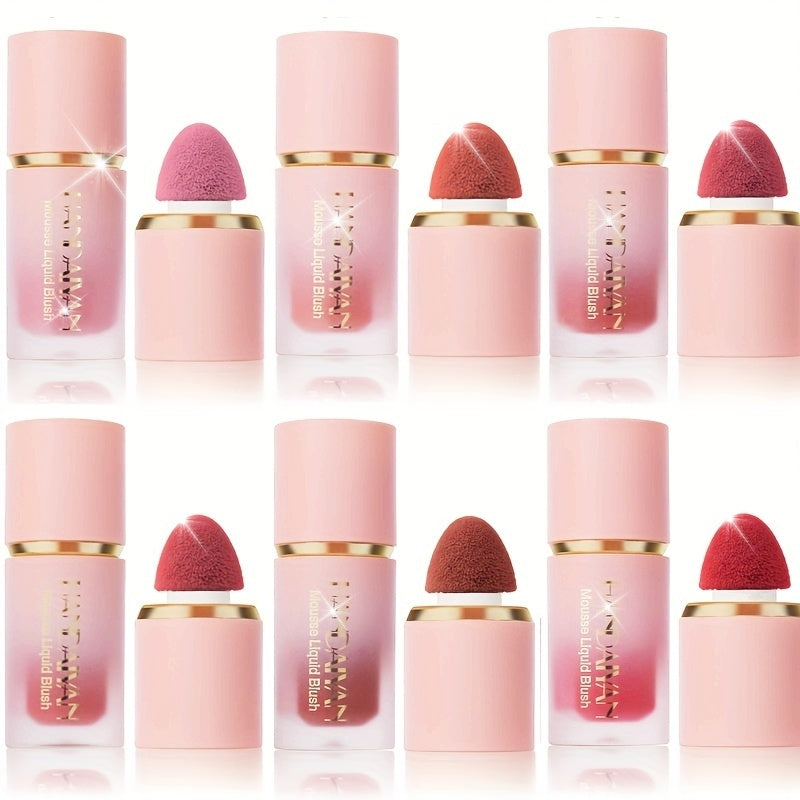 Set de 3 Blush Liquide – Texture Douce, Tenue Longue Durée, Couvrance Moyenne, Teintes Berry et Nude, Blush Crème Naturel pour Joues