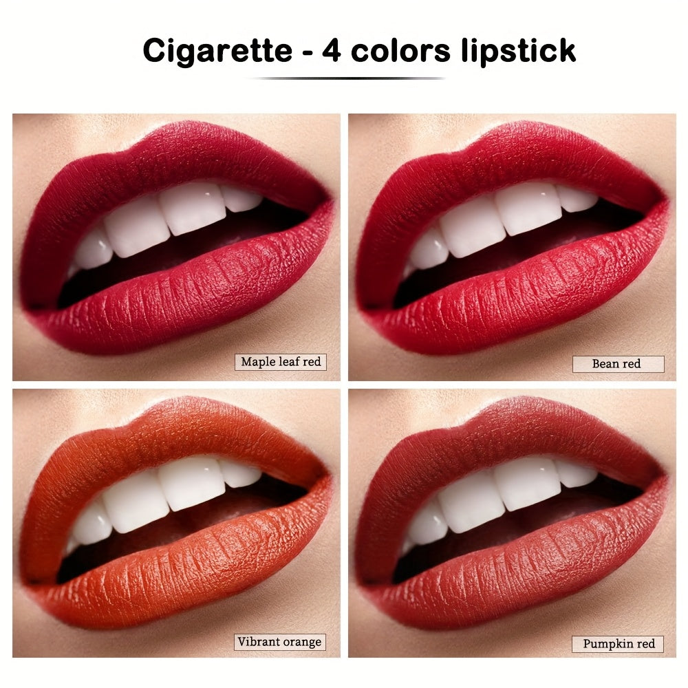 Lakerain's new cigarette box lipstick is easy to apply and won't stick to lip lines. It comes in 4 colors, is waterproof and sweat-proof, and offers a natural lip makeup look