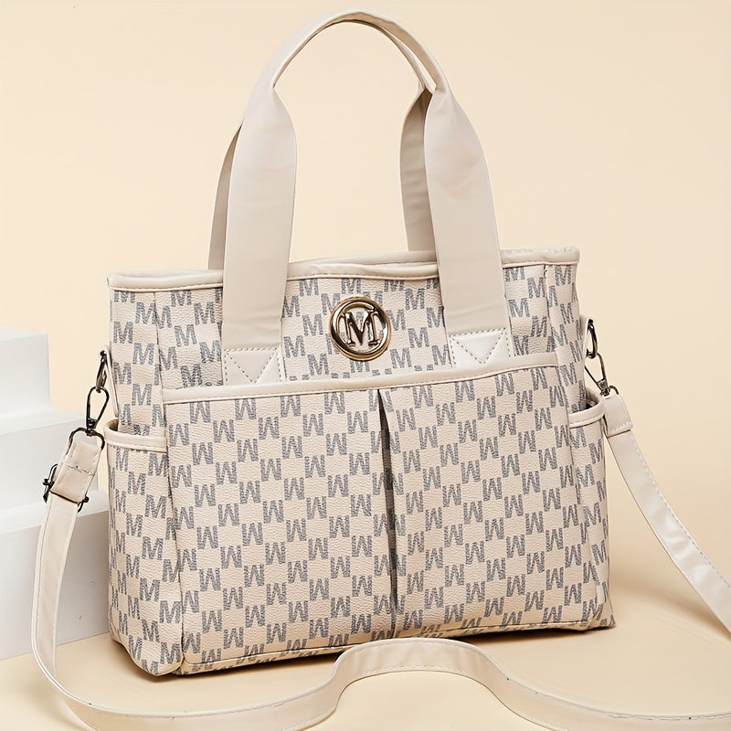 Sac à main femmes bandoulière logo M fermeture éclair detachable