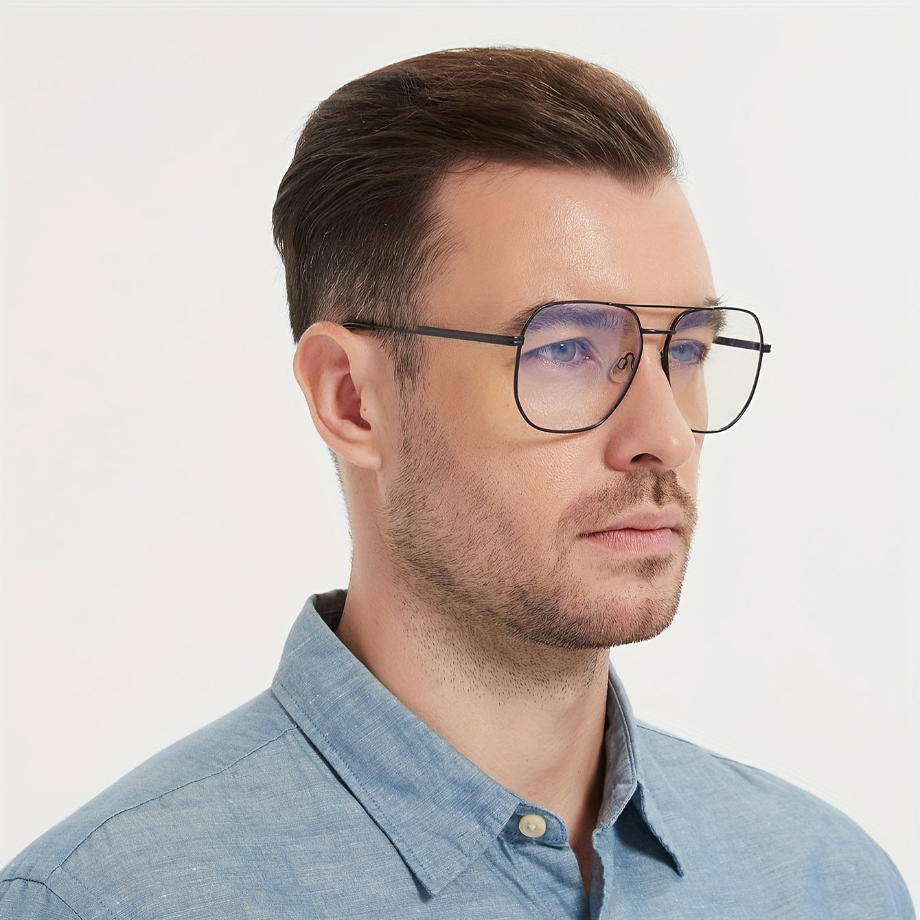 Computer Glasses for Men and Women, Unisex Design, Metal Frame Computer Glasses