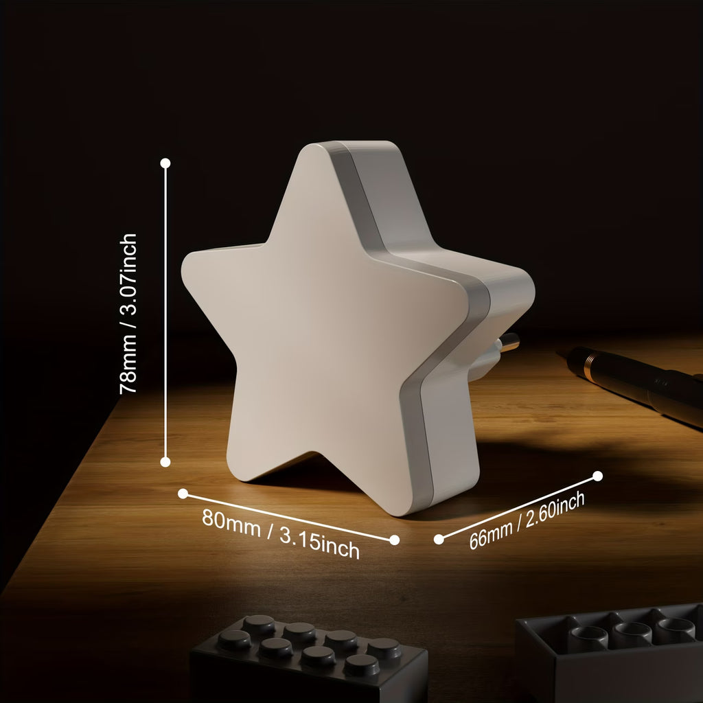 Smart LED Night Light with Auto Sensor – Warm White Plug-In Night Light (EU Plug)