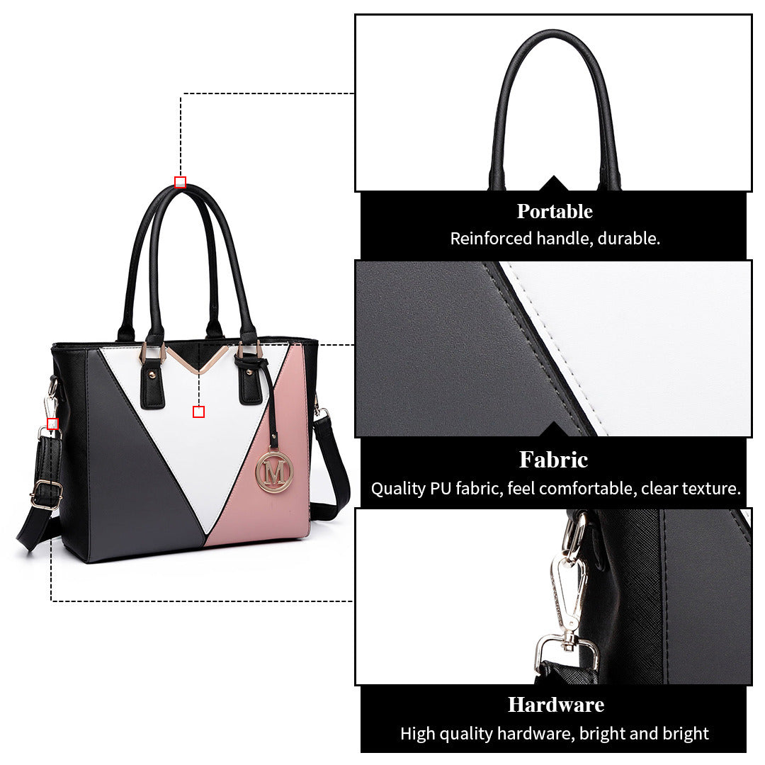 Sac Cabas Femme PU Multicolore Style V Épaule Tendances