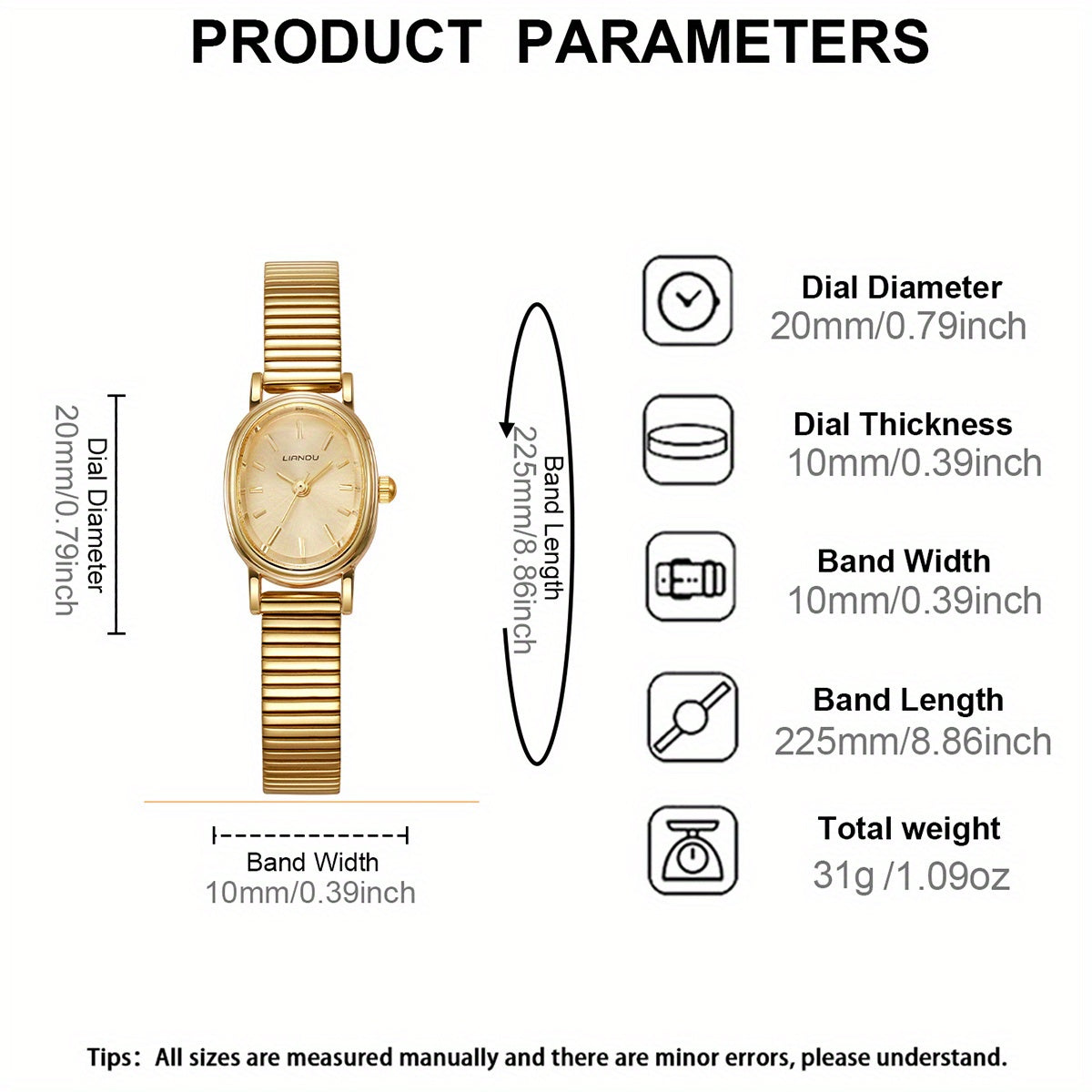 Montre de Luxe – Argent/Or, Accessoire Élégant et Stylé