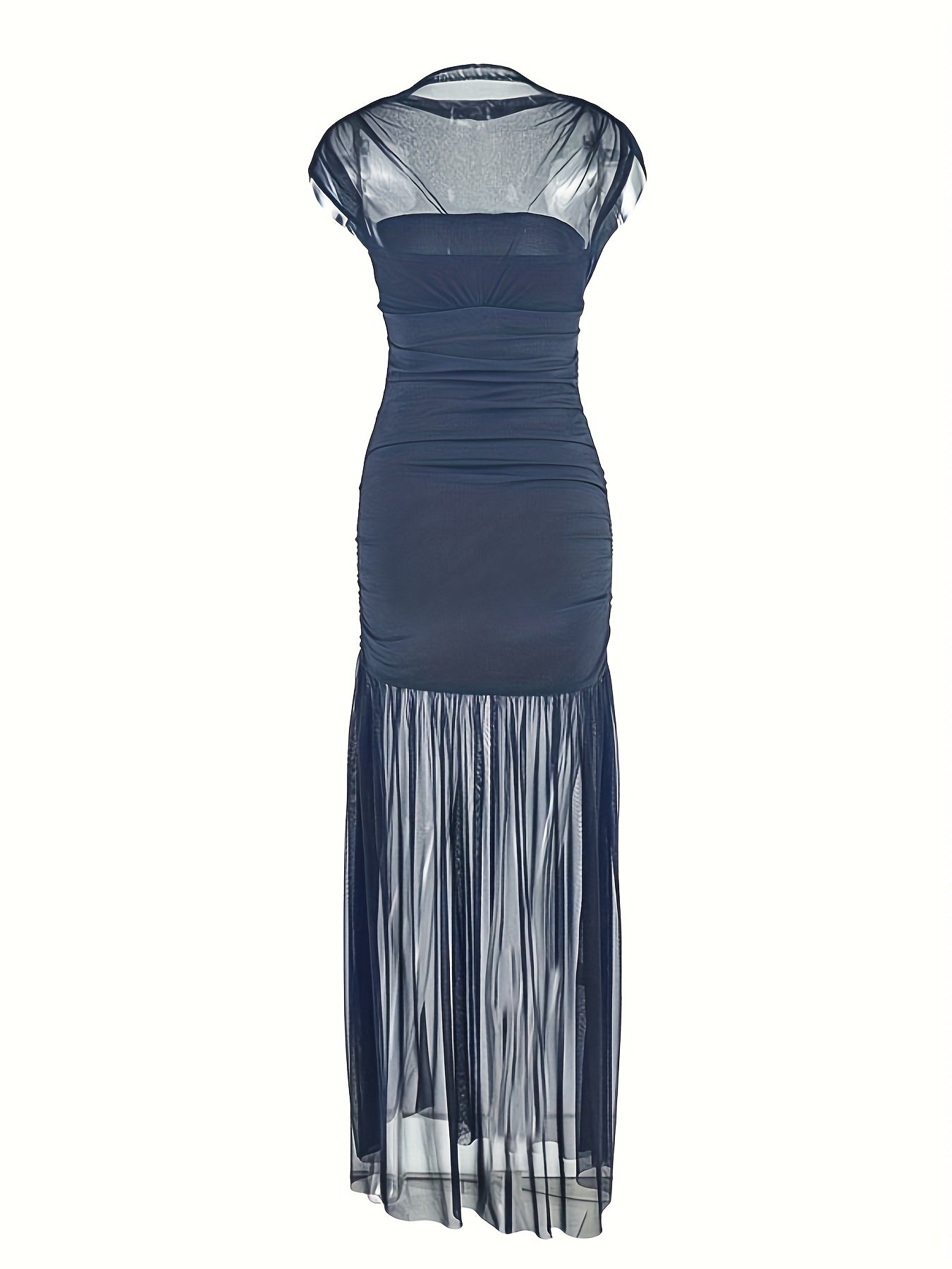 Robe Longue Élégante Femme – Coupe Slim Sans Manches