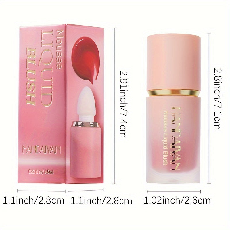 Set de 3 Blush Liquide – Texture Douce, Tenue Longue Durée, Couvrance Moyenne, Teintes Berry et Nude, Blush Crème Naturel pour Joues