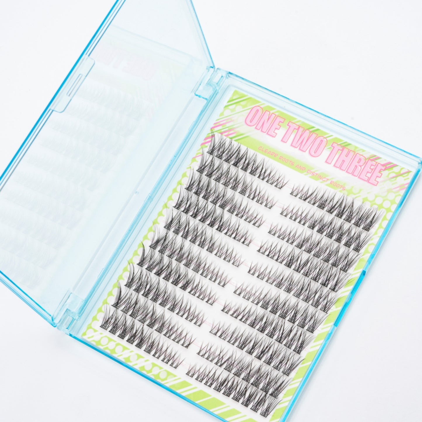 10 Rangées d’Extensions de Cils Naturelles — 180 pcs, Style Original, Look Naturel, Faciles à Appliquer, DIY Cils 3D Cat Eye