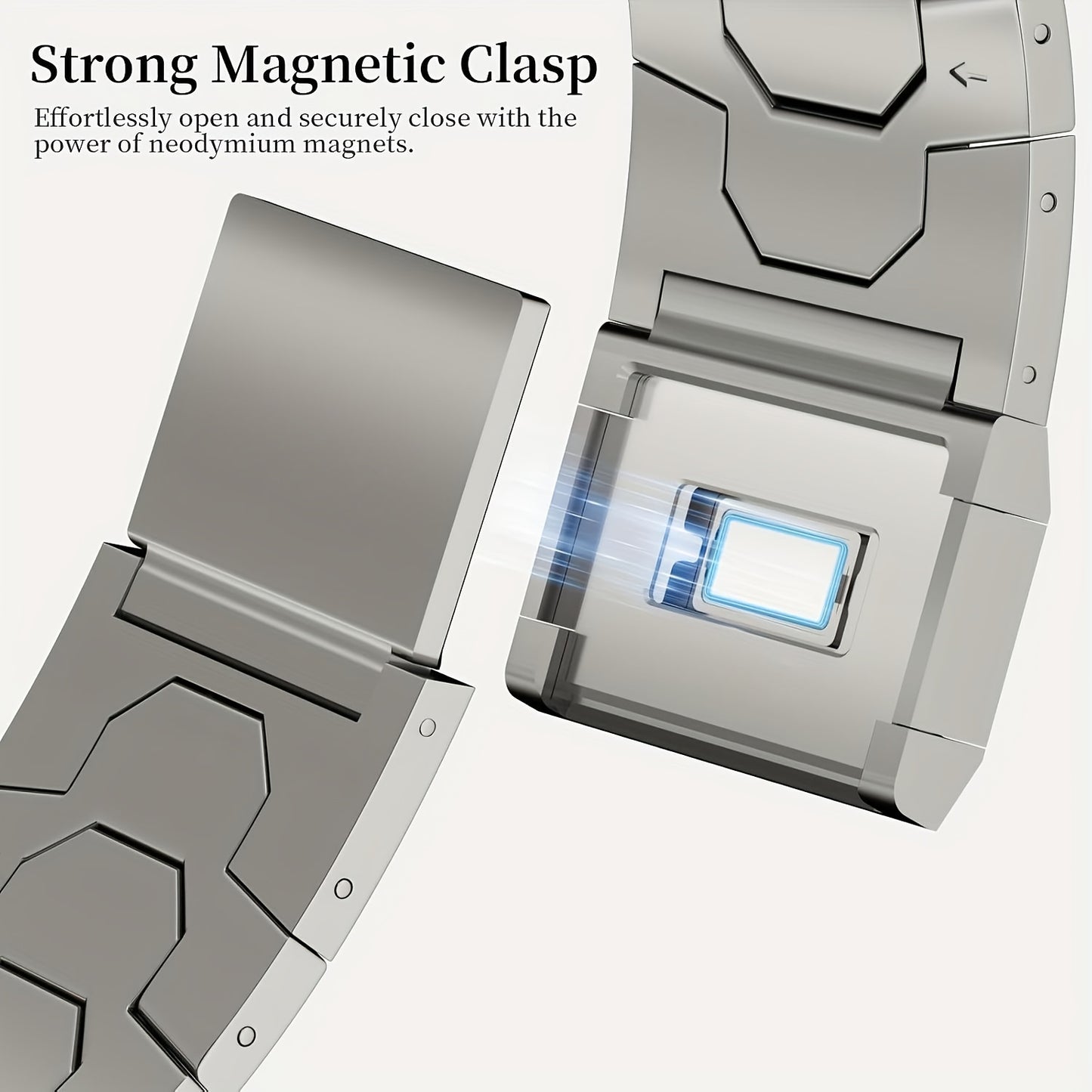 Bracelet Compatible Ultra 2/49 mm, Ultra/Series 9–1 & SE 2 – Bracelet de Remplacement en Titane Grade 2 Haute Résistance, Fermoir Magnétique Ajustable 22 mm, Léger & Durable, Prêt à Offrir