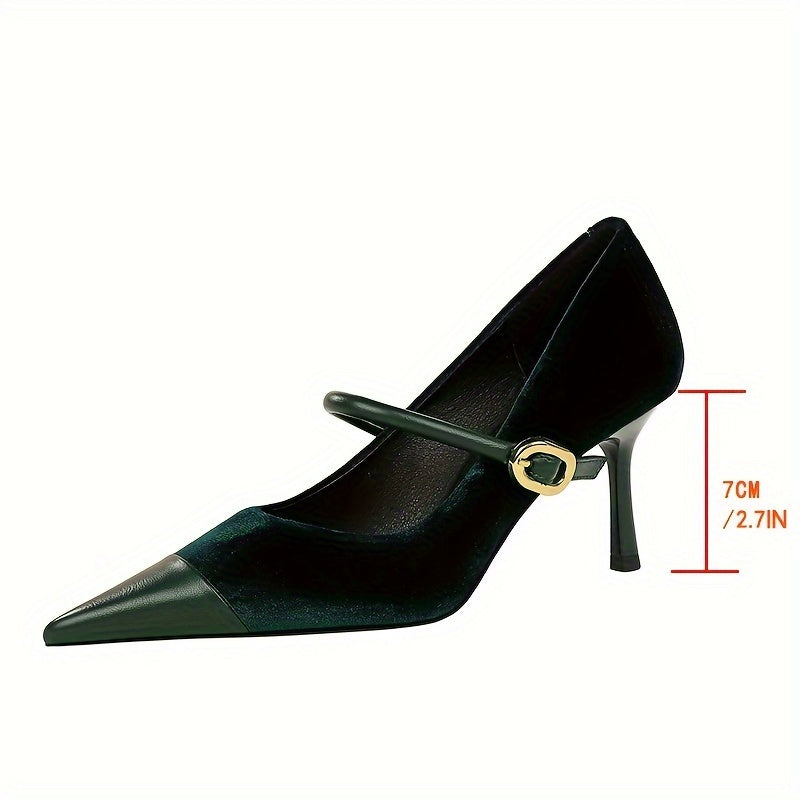 Escarpins Élégants à Talons pour Femme – Bout Pointu, Chaussures de Banquet à Talons Aiguilles, Escarpins de Soirée à Bout Pointu