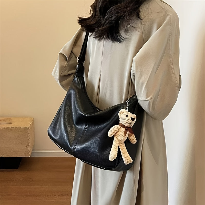 Sac et Bandoulière Femme Grande Capacité – Marron Café/Noir, Finitions Dorées, Spacieux pour Travail, Voyage et Quotidien, Durable et Facile à Nettoyer, Sac Élégant pour Bureau et Déplacements