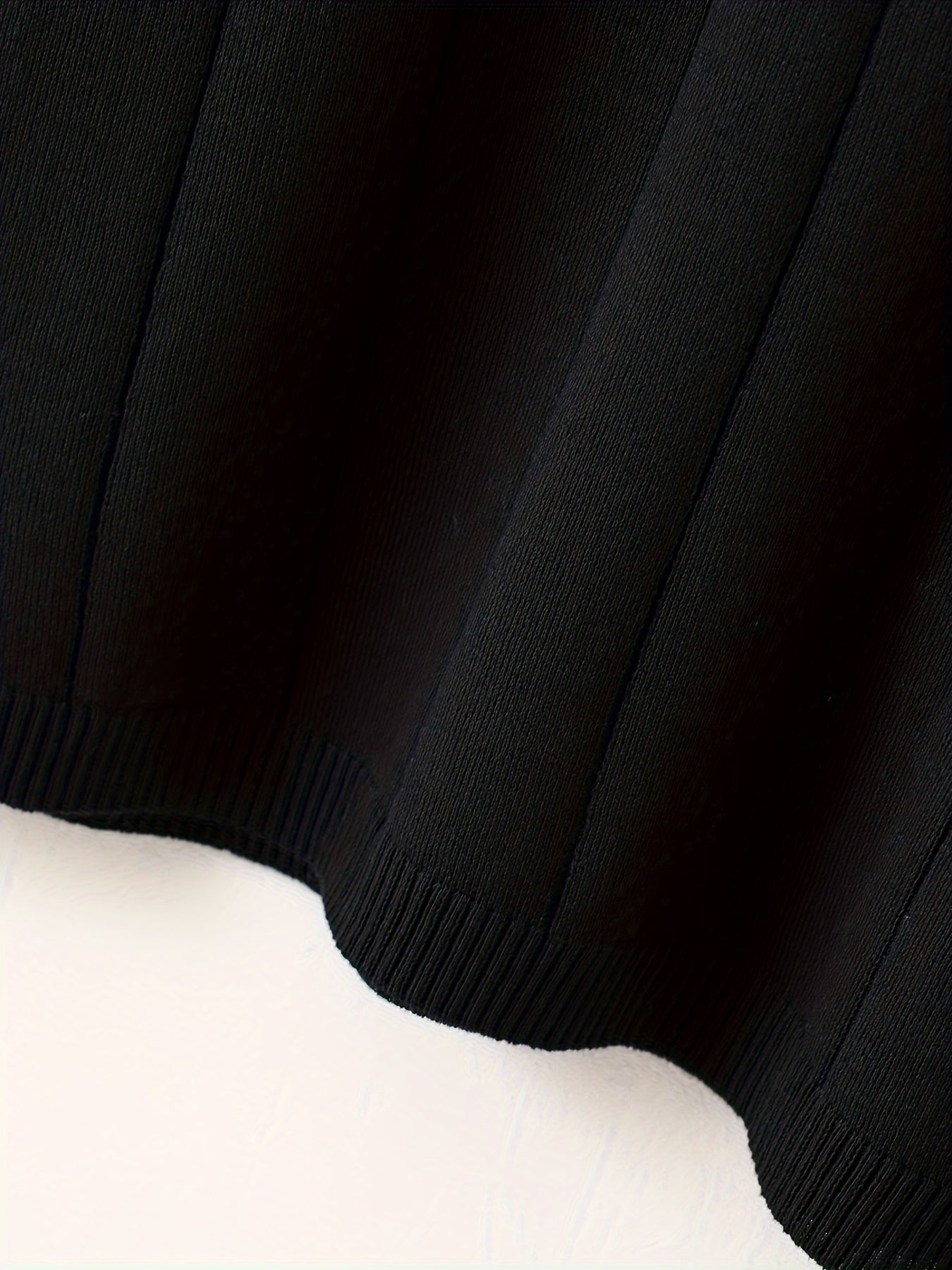 Men'S Solid Color Knitted Short-Sleeve Polo Shirt for Business Casual Wear