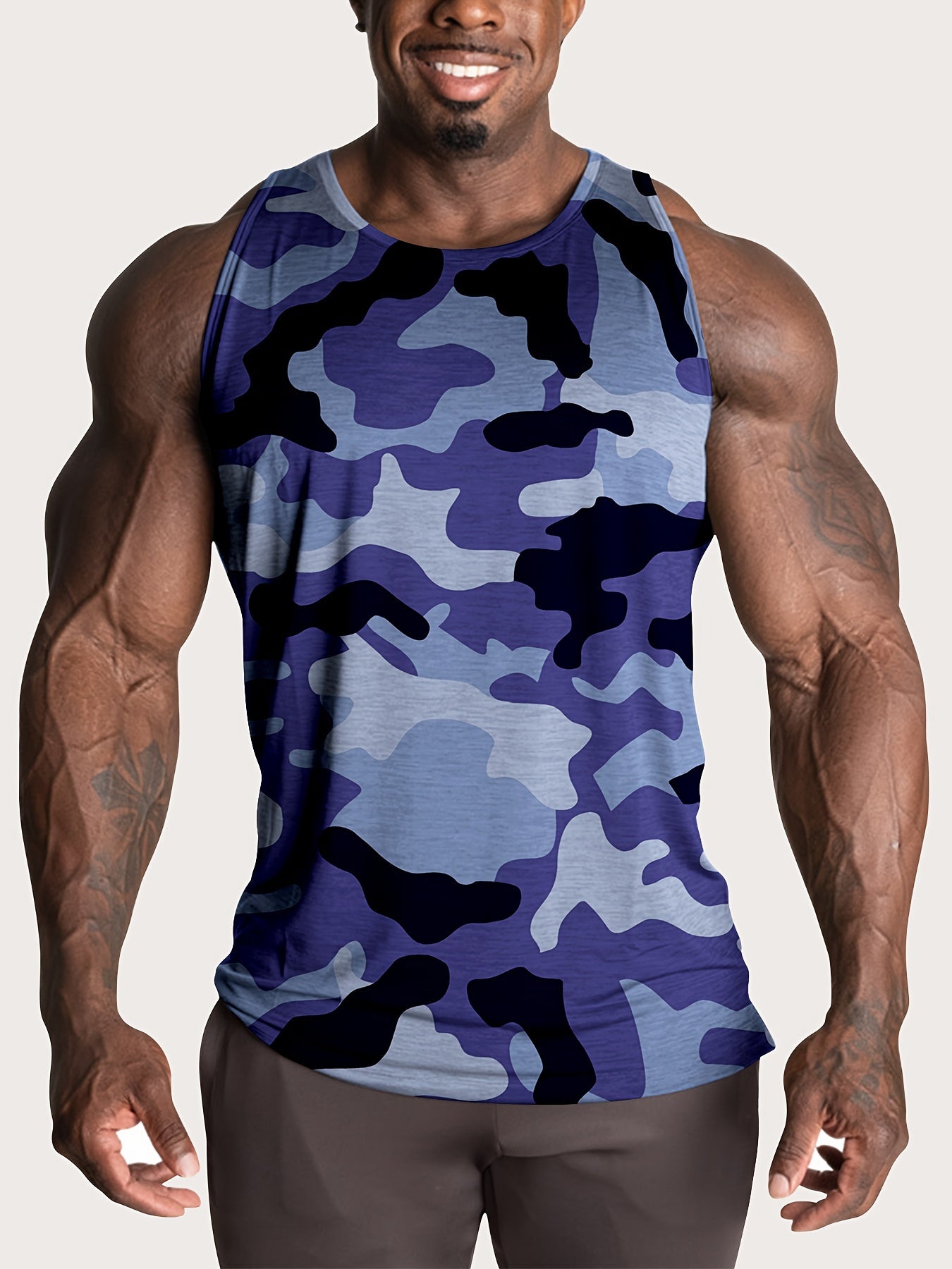 Lot de 4 Débardeurs Homme Grande Taille – Camouflage