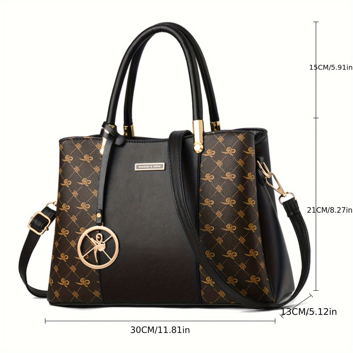 Sac Bandoulière et à Épaule Femme Tendance avec Pochette Amovible – Bandoulière Ajustable, Fermeture Éclair, Doublure en Polyester, Quincaillerie Dorée, Motif Croco Élégant, Sac Chic pour Femmes