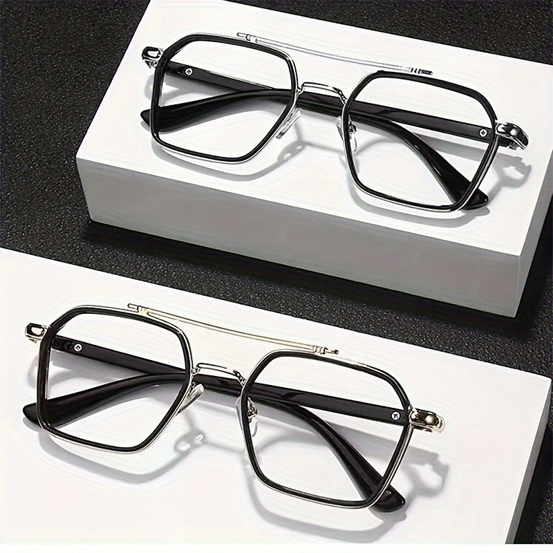 Trendy Square Glasses for Men And Women, Without Battery