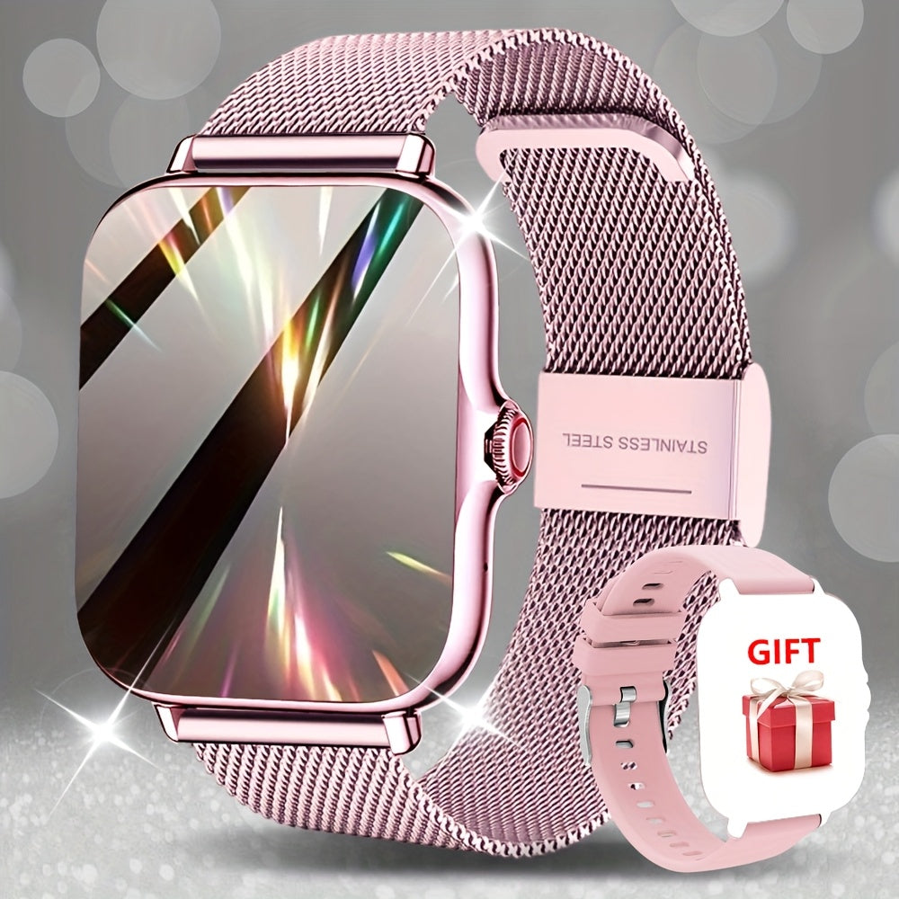 Montre Connectée 1,84” HD – Notifications Appels et Messages, Modes Sport, Calculatrice, Tracker Fitness, Compatible iPhone & Android, Cadeau Parfait