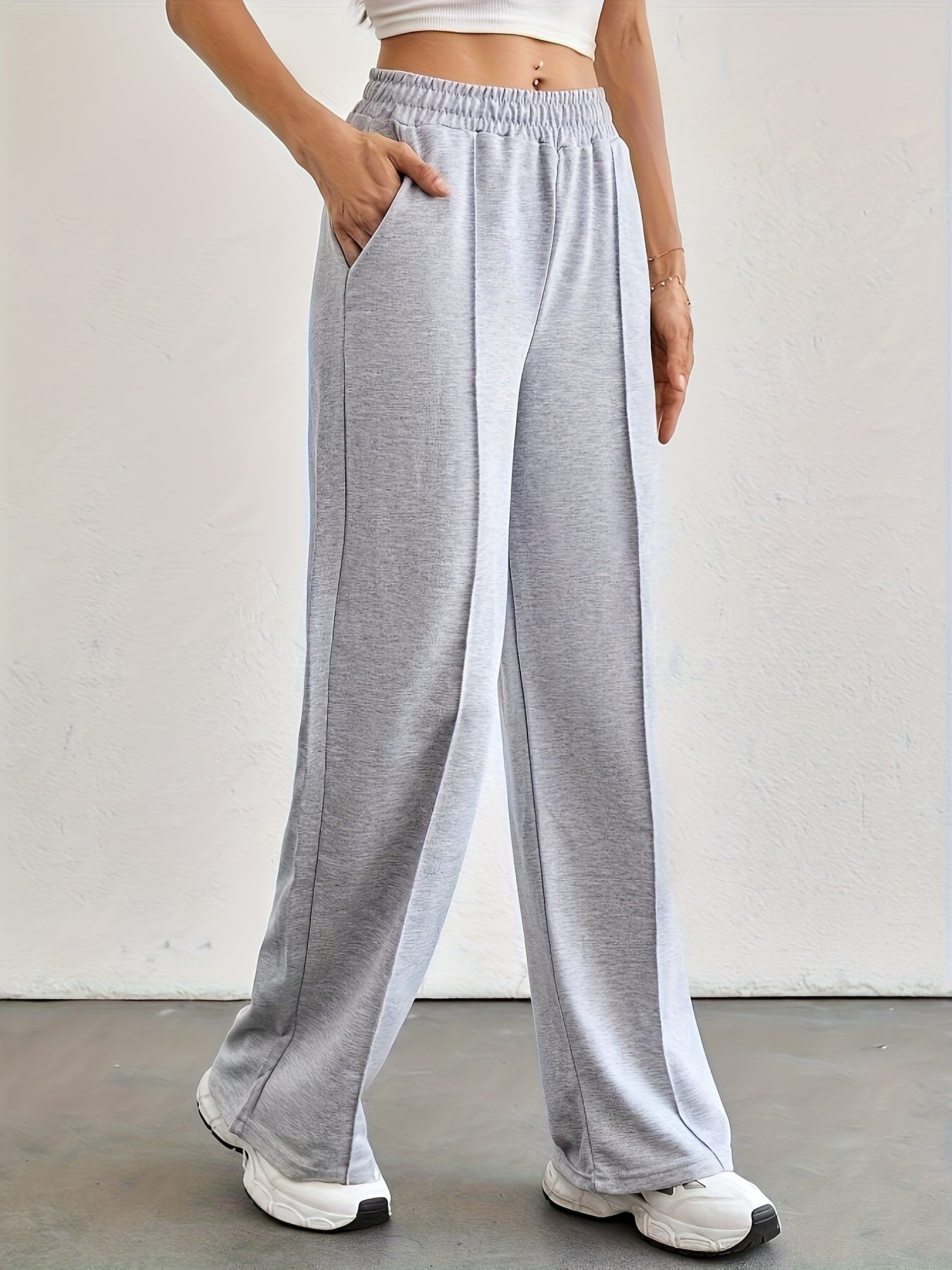 Lot de 2 Joggers Femme – Gris et Noir, Confortables et Polyvalents