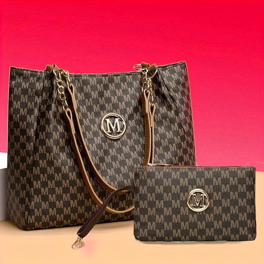 Sac Cabas Femme Élégant – Sac Structuré Rouge avec Quincaillerie Dorée, Bandoulière Fixe, Fermeture Éclair