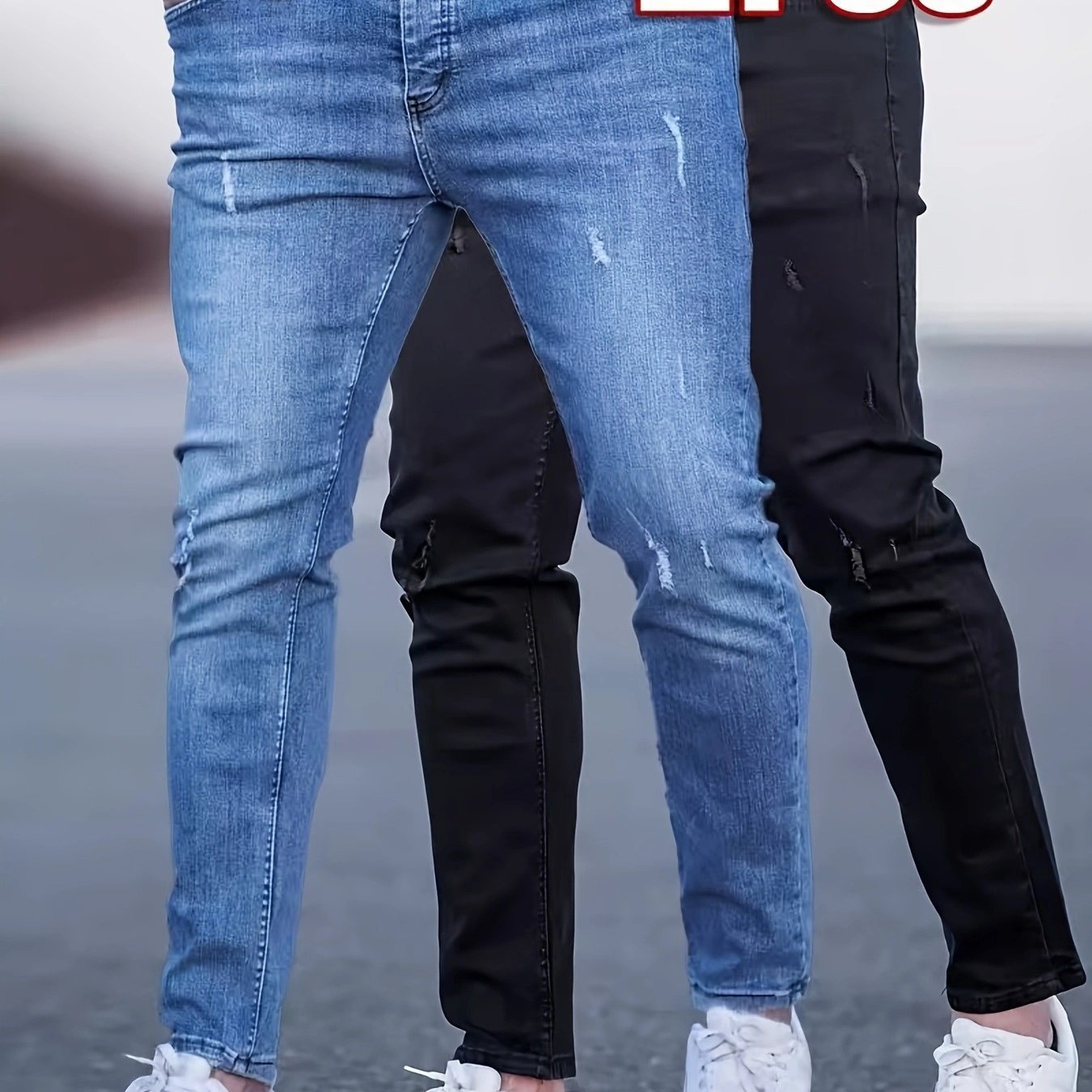 Jean slim élégant pour homme (lot de 2)