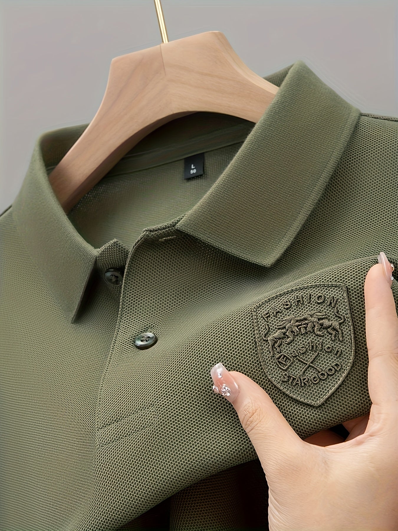 Men's Summer Shirt - Beige - Breathable Button-like collar - Formal & Casual Business-casual Attire - Machine Washable, Comfortable Daily Wear, Breathable Fabric