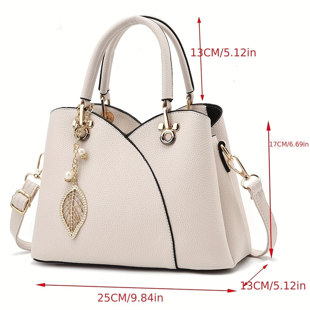 Sac Cabas Femme Élégant avec Fermeture Zippée et Doublure Polyester