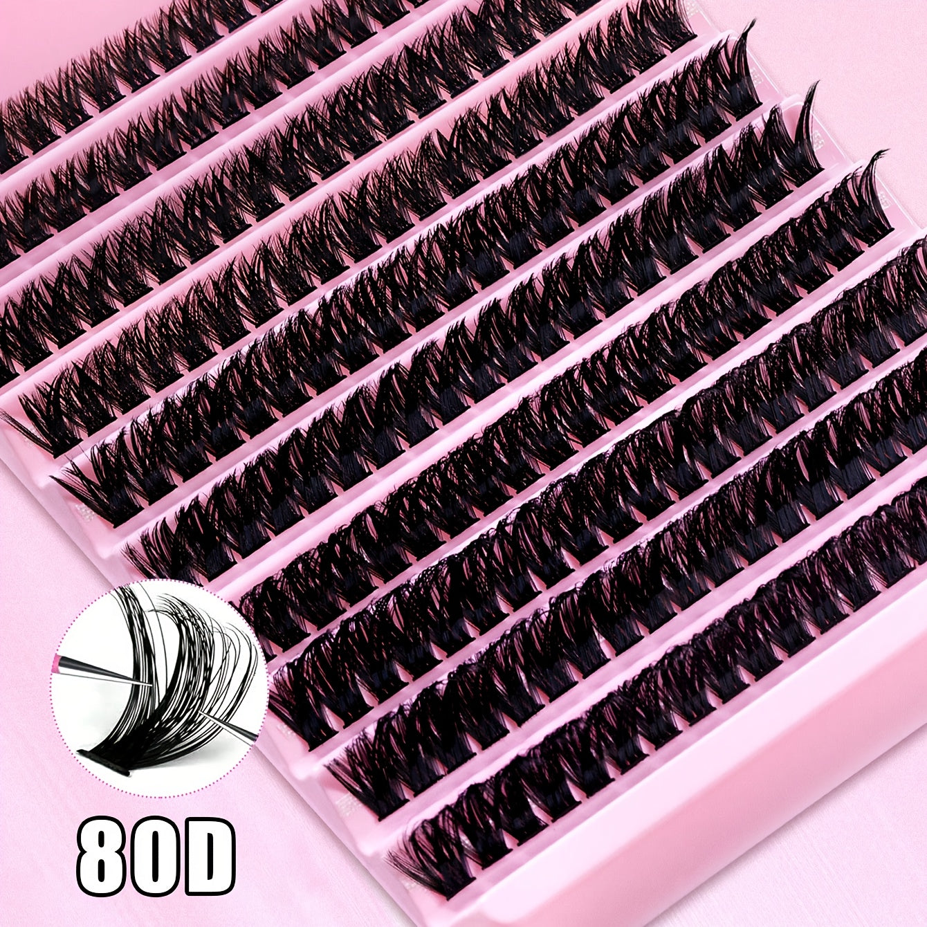 200/120 pcs de Paquets de Cils Individuels – D Curl, 8-16 mm, Base Large, Effet Naturel et Extra Épais, Réutilisables, Kit DIY pour Extensions de Cils à la Maison ou en Déplacement, Parfaits pour Usage Quotidien, Mariages, Rendez-Vous et Soirées