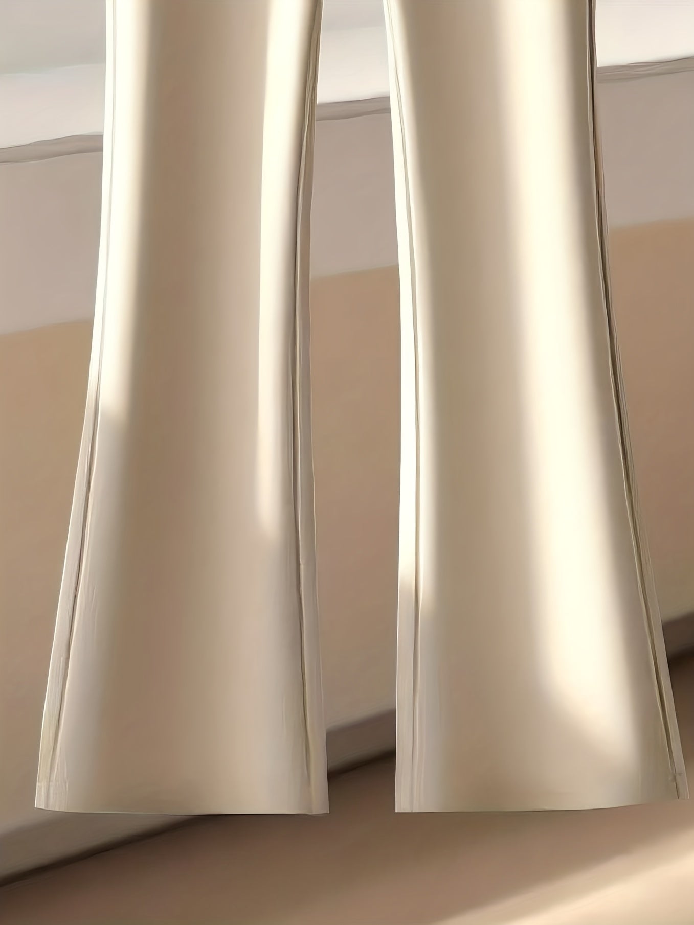 Pantalon Femme Élégant Jambe Droite – Bureau et Quotidien, Coupe Structurée, Tous Saisons