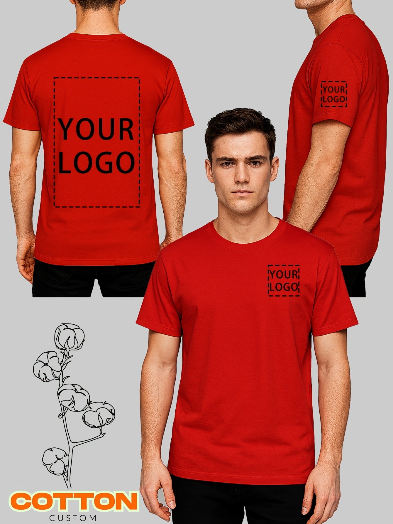 You Can Find Personalized Short-Sleeved T-Shirts Made from 100% Pure in a Range of Colors Including Burgundy, Navy, Black, White, Gray, And Purple. These Shirts Are Ideal for Casual Events, Strolls, Festivals, And Make Great