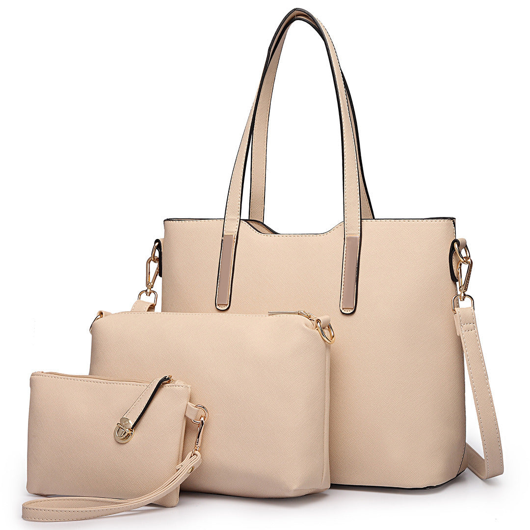 Set de 3 Sacs Cabas Misslulu en Cuir PU – Sac à Main, Sac à Épaule et Sac d’École pour Femmes