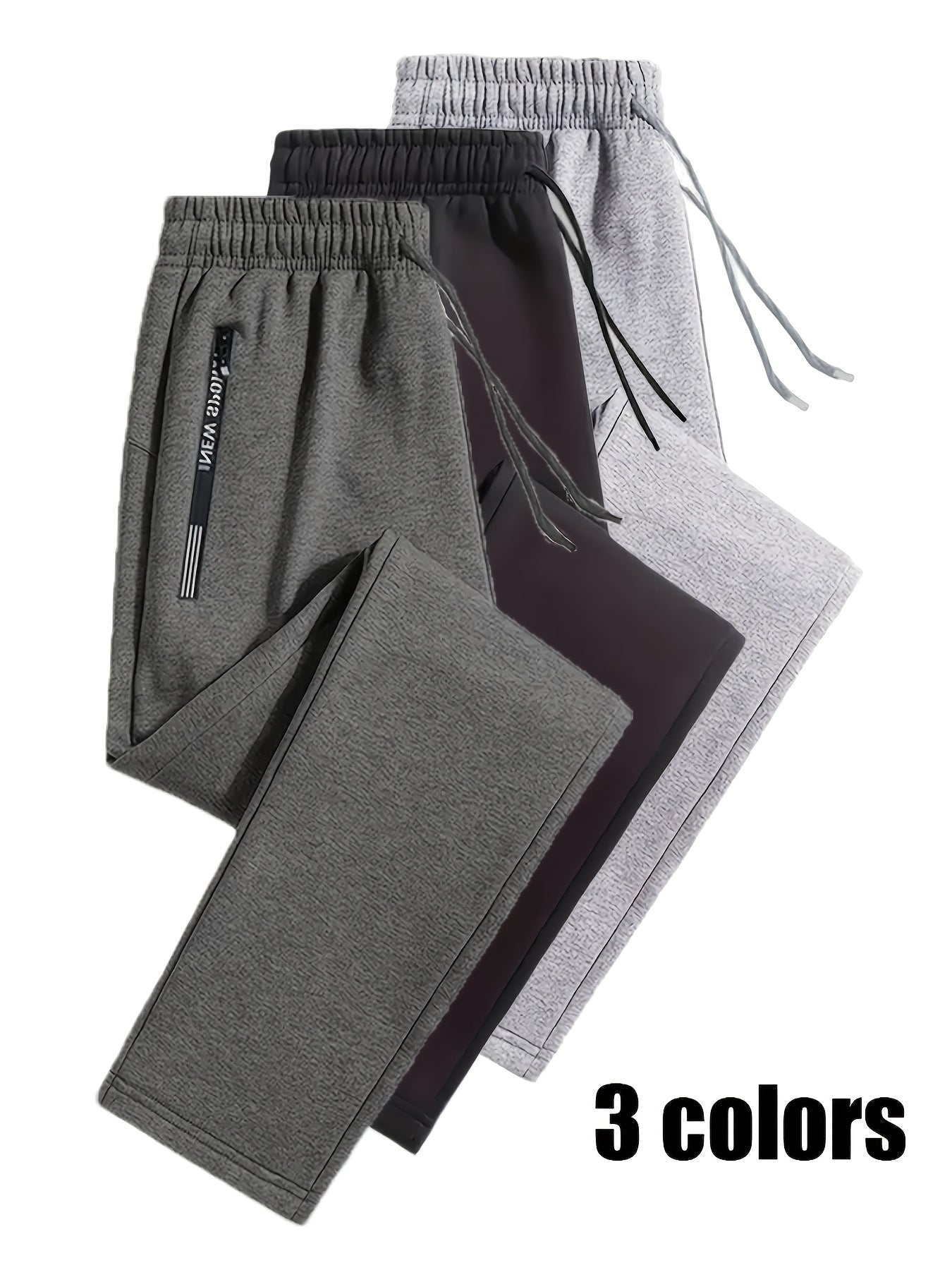 Joggers Unisex Tout Saison – Cordon Élastique, Poche Zippée, Full-Zip, Fitness & Gym