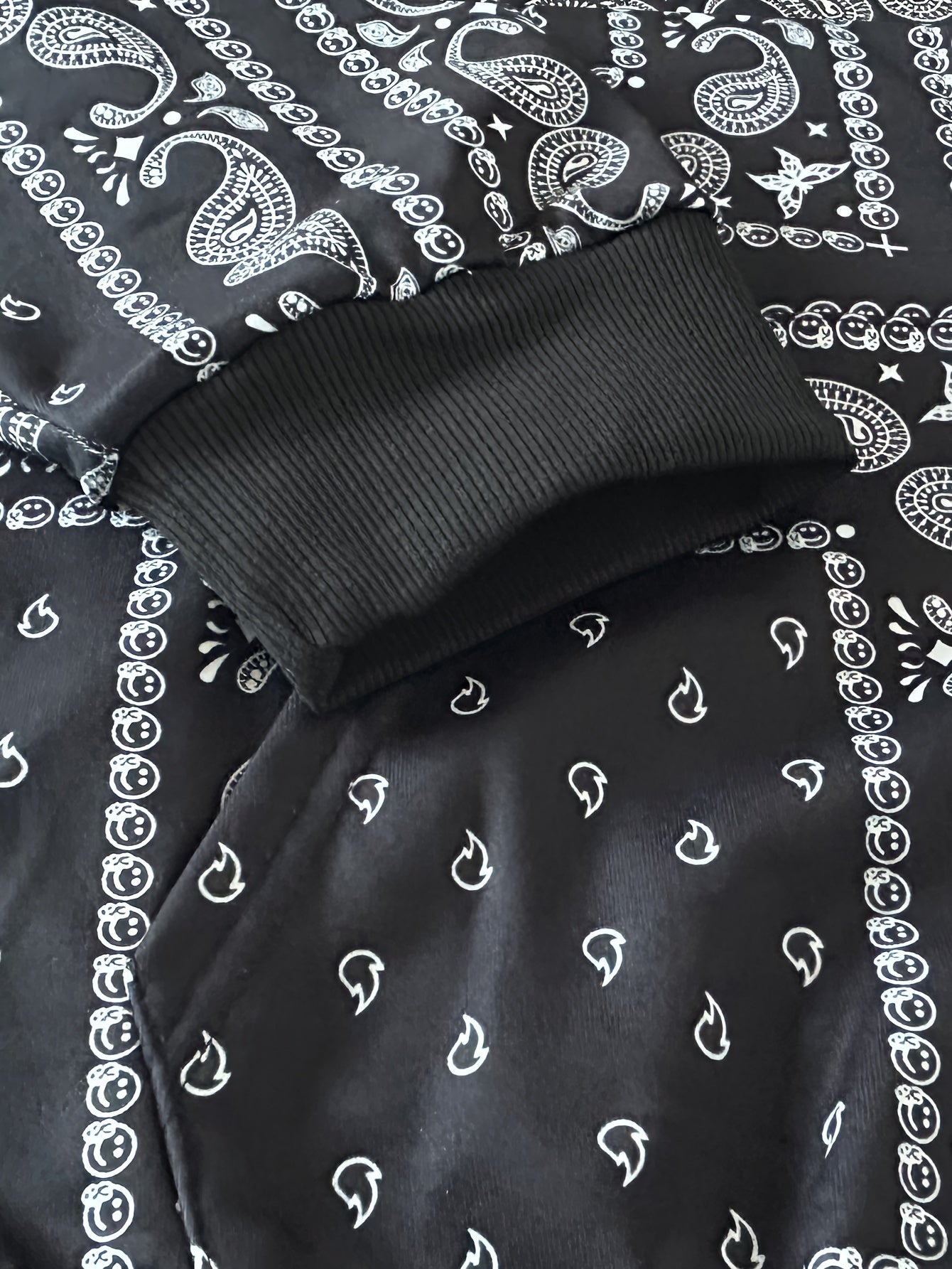 Veste à Capuche Homme Grande Taille – Imprimé Décontracté