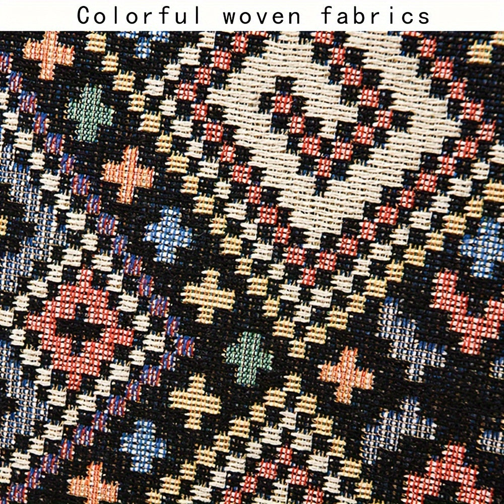 Sac à bandoulière tissé – petit, pendentif poupée, grand compartiment