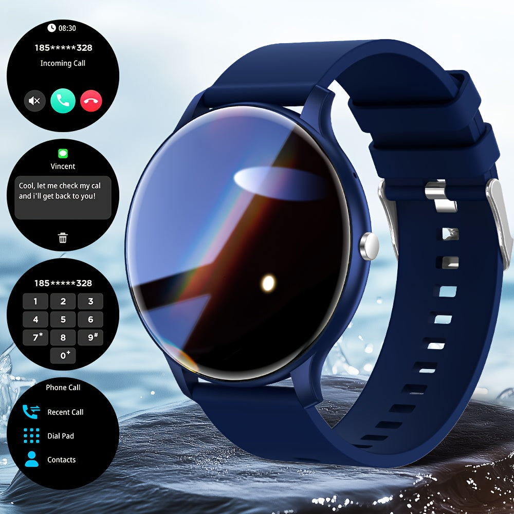 HD Smartwatch - 3.71cm Touch Screen,, AI Voice Control, 100+ Workout Modes, Music & Camera Remote, for iPhone & for Android, Ultra Thin Smart Watch, Sports Companion, Activity Tracking, Stylish Tech, Sleek Design, Hi