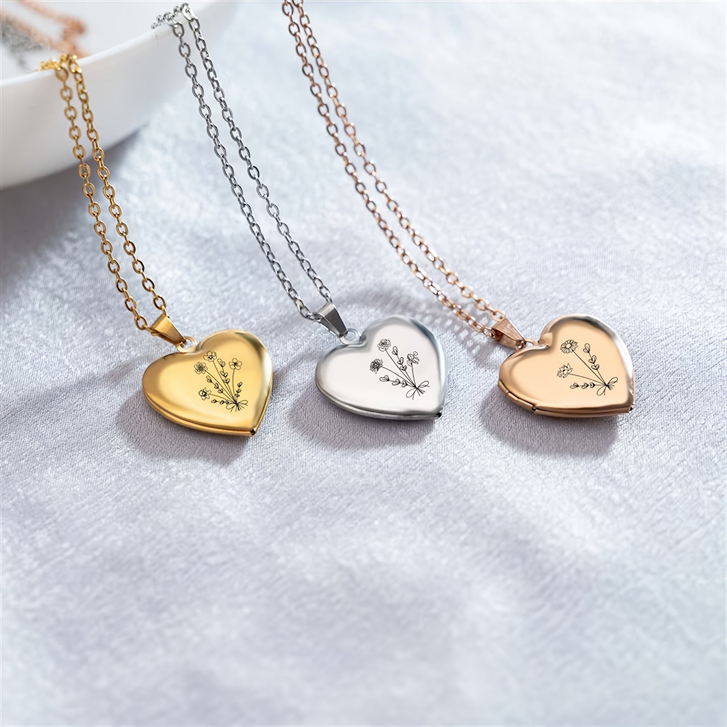 Collier pendentif cœur personnalisé avec photo, bijou en acier inoxydable gravable