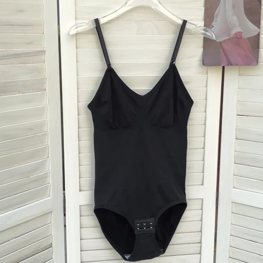 Combinaison bodycon femme – contrôle du ventre, coupe slim, une pièce pour plage, piscine ou soirée, effet push-up fessier et taille, sans rembourrage ni armature, bikini noir/orange lavable à la main, adapté aux silhouettes courbes